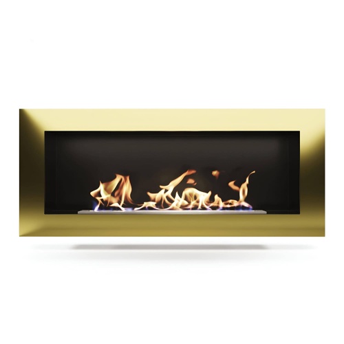 Биокамин "Русский огонь" Барокко 1100V встраиваемый с защитным и декоративным стеклом