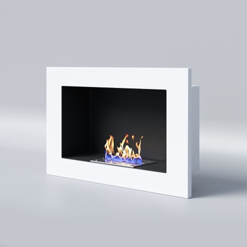 Биокамин "Русский огонь" Лайт Бланк 650V с защитным и декоративным стеклом