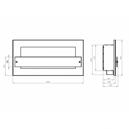 Биокамин Window II Glass grey Арома Биокамин Window II Glass grey Арома по цене 35 900 руб.