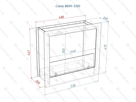 Встроенный биокамин Lux Fire Кабинет 530 S Встроенный биокамин Lux Fire Кабинет 530 S по цене 33 550 руб.