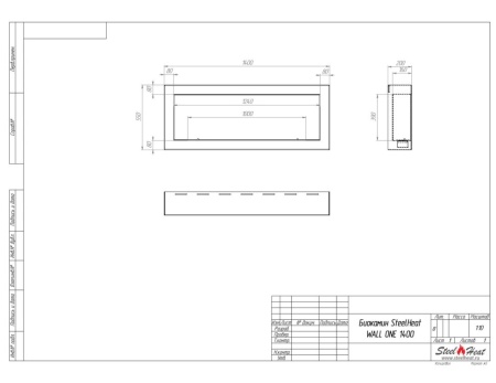 Биокамин SteelHeat WALL ONE 1400 черный, стекло, стемалит Биокамин SteelHeat WALL ONE 1400 черный, стекло, стемалит по цене 76 650 руб.