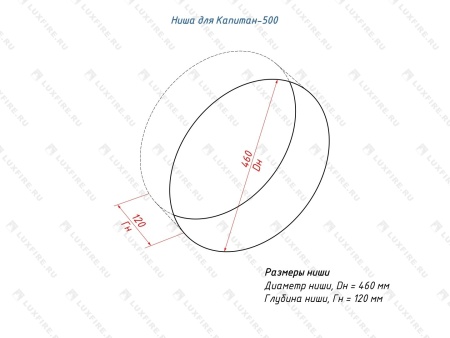 Настенный биокамин Lux Fire "Капитан 500 Н" XS (черный) Настенный биокамин Lux Fire "Капитан 500 Н" XS (черный) по цене 49 390 руб.