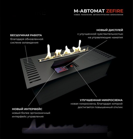 Автоматический биокамин ZeFire M 1000 латунный Автоматический биокамин ZeFire M 1000 латунный по цене 315 000 руб.